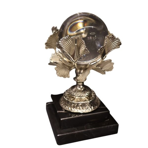 Mermer Kaideli Pirinç Gümüş İkili Küre