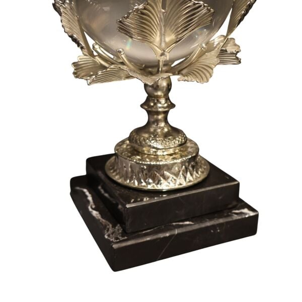 Mermer Kaideli Pirinç Gümüş İkili Küre