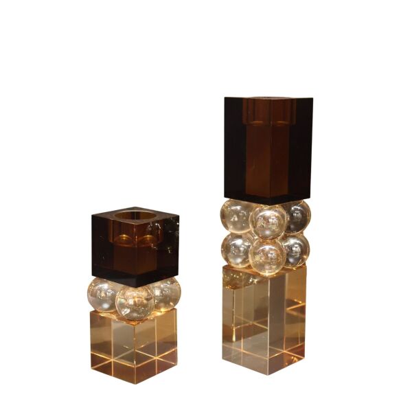 Boncuk Detay Amber Mumluk 2'li