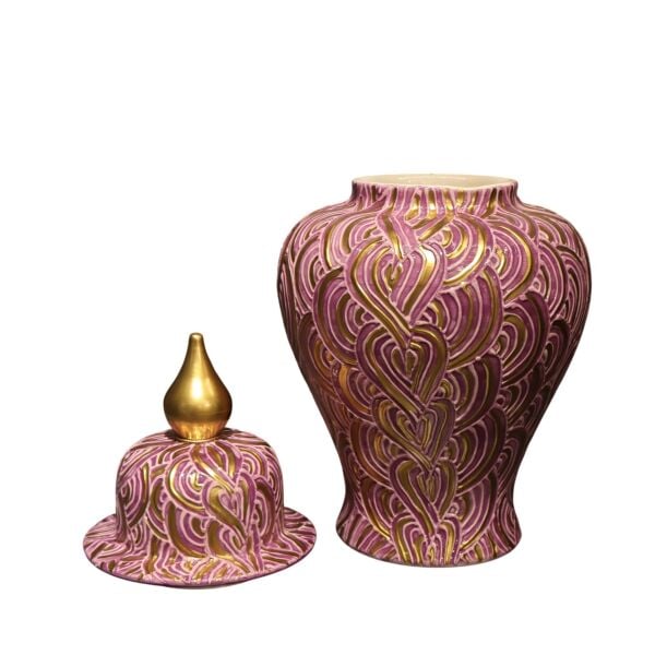 Tırtık Desen Şah Küp Mor