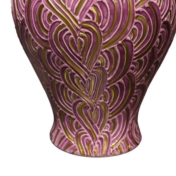 Tırtık Desen Şah Küp Mor