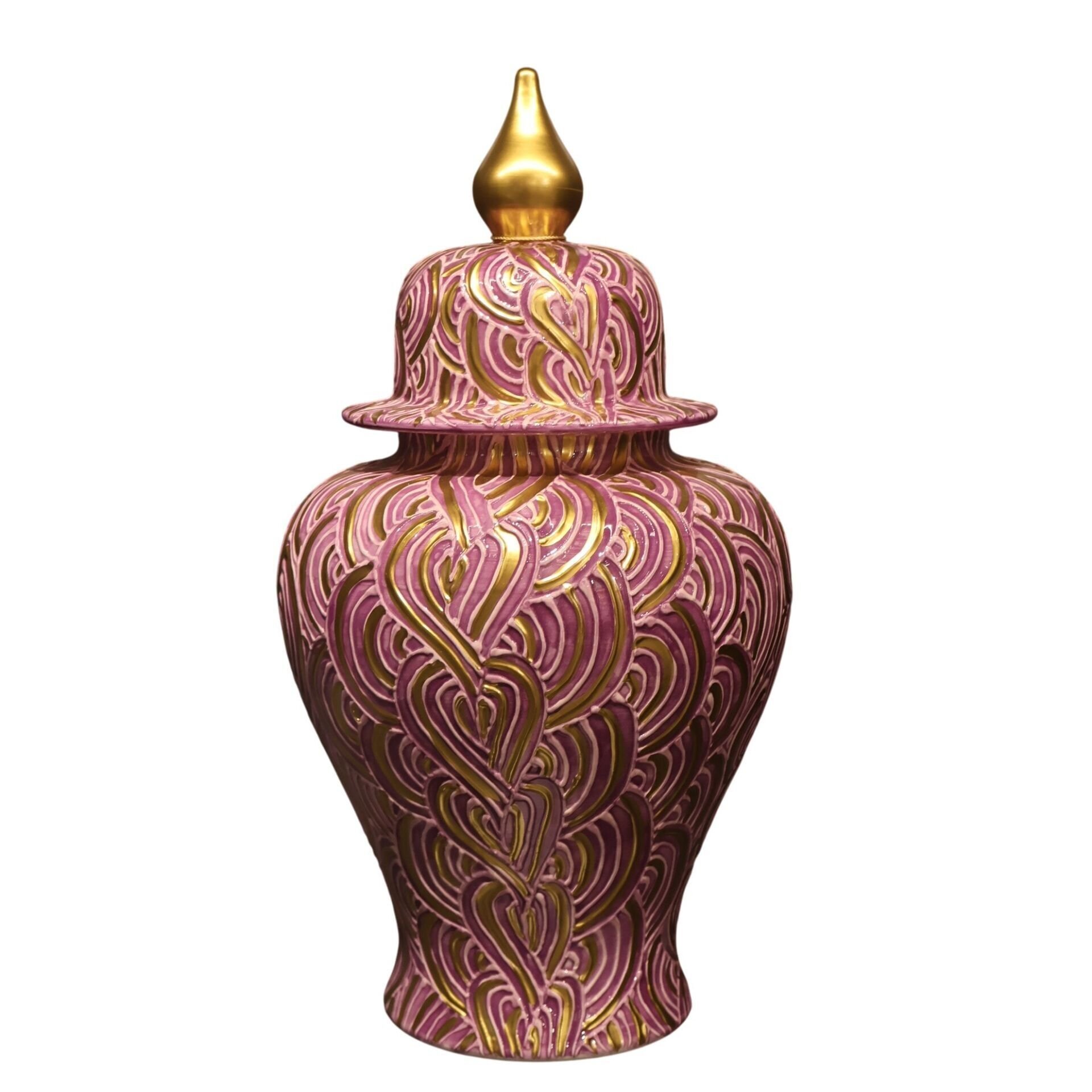 Tırtık Desen Şah Küp Mor