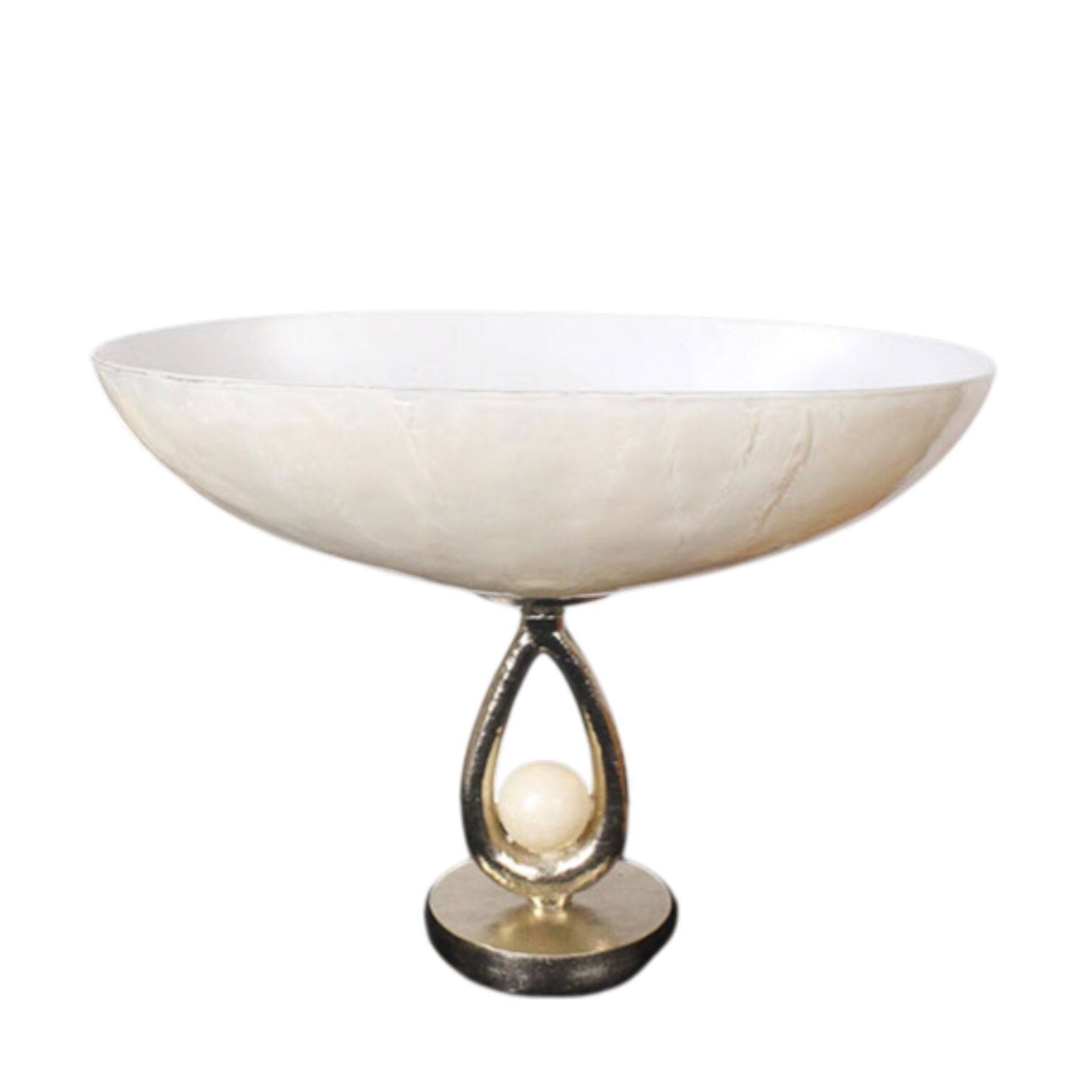 İnci Dekorlu Ayaklı Meyvelik