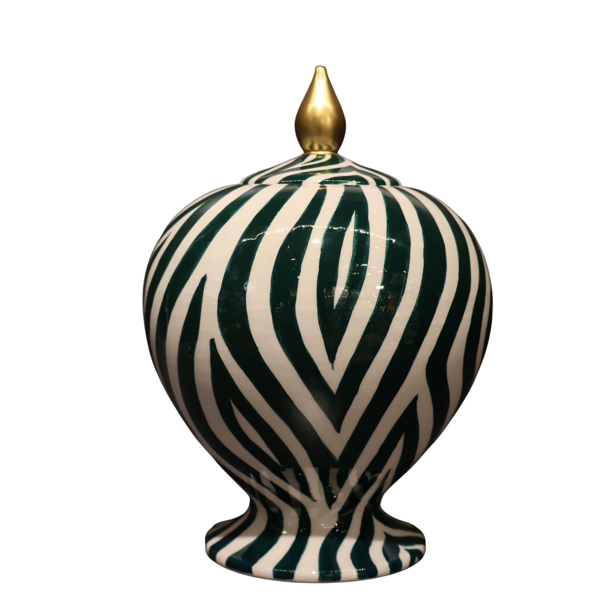 Yeşil Harmony Desen Armut Küp