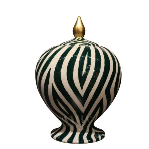 Yeşil Harmony Desen Armut Küp