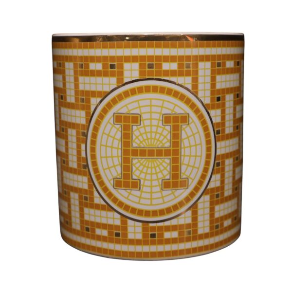 Sarı Mozaik Mum Büyük Boy