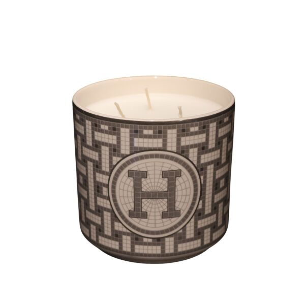 Gri Mozaik Mum Büyük Boy