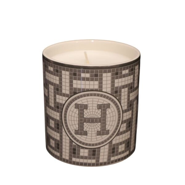 Gri Mozaik Mum Büyük Boy