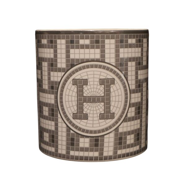 Gri Mozaik Mum Büyük Boy
