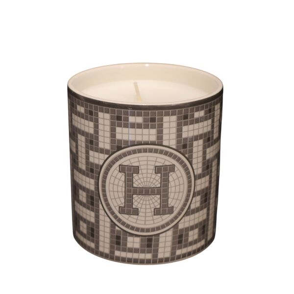 Gri Mozaik Mum Büyük Boy Küçük