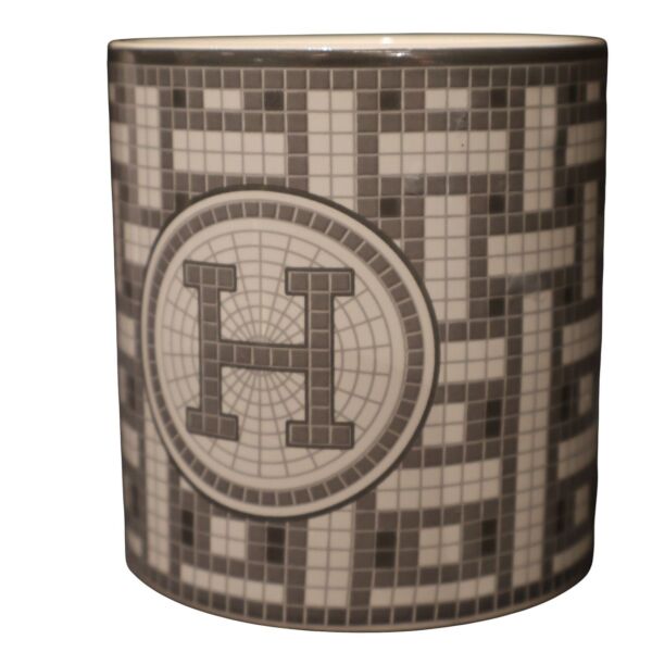 Gri Mozaik Mum Büyük Boy Küçük