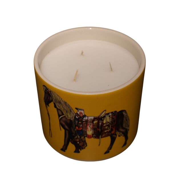 Sarı At Desen Mum Büyük Boy Büyük