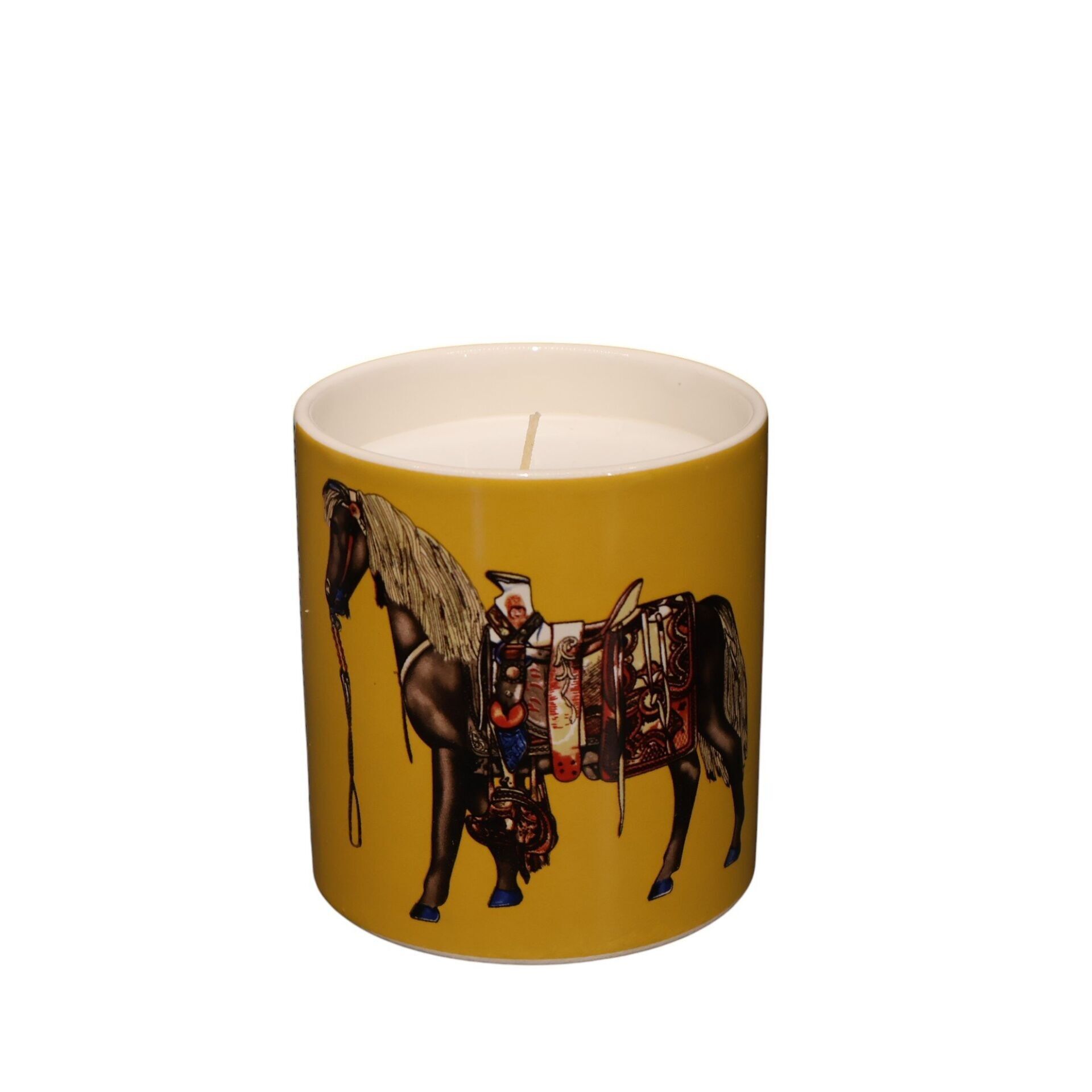 Sarı At Desen Mum Büyük Boy Küçük
