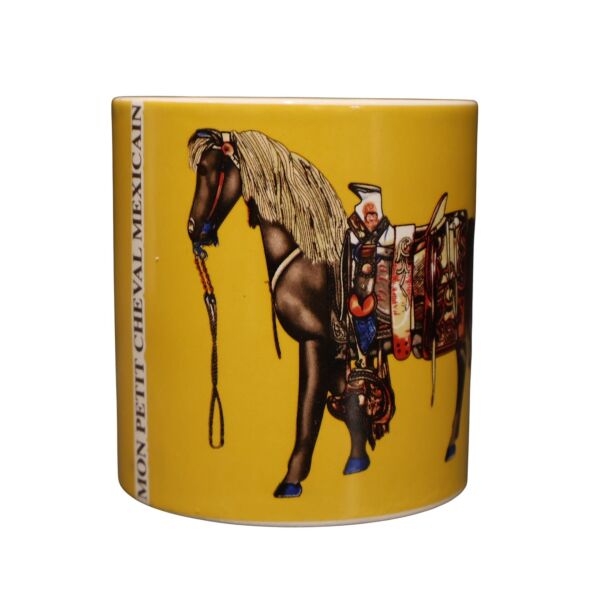 Sarı At Desen Mum Büyük Boy Küçük