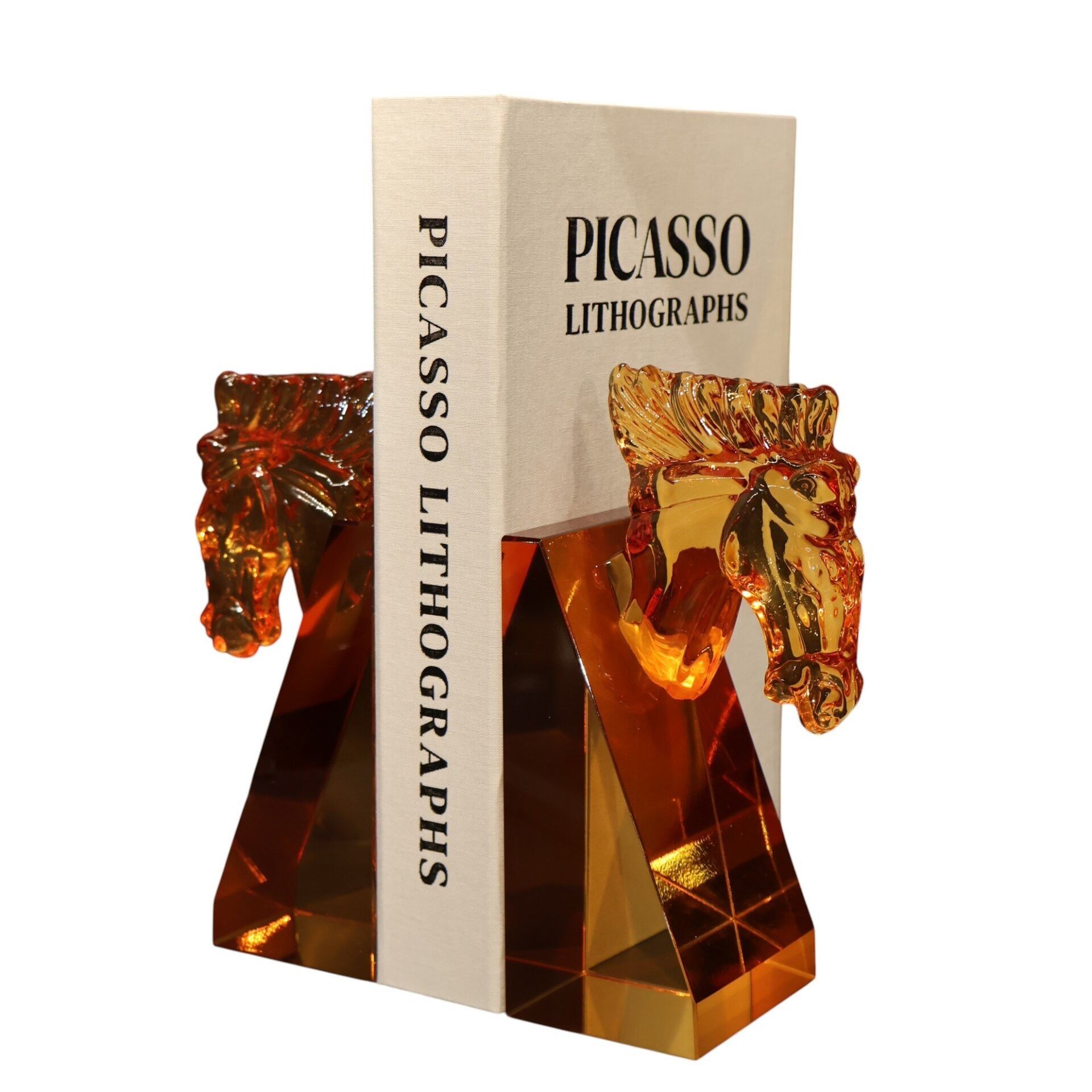 Turuncu Kristal At Kitap Tutucu