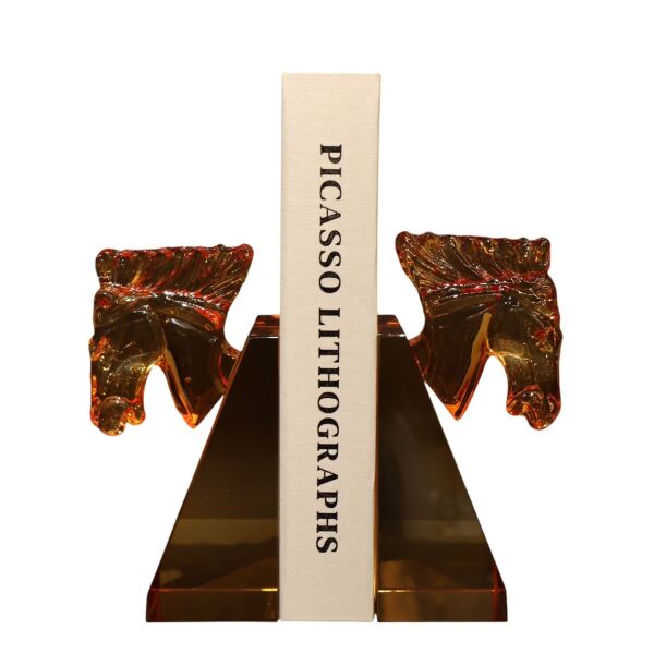 Turuncu Kristal At Kitap Tutucu