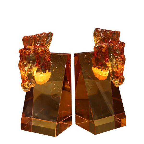 Turuncu Kristal At Kitap Tutucu