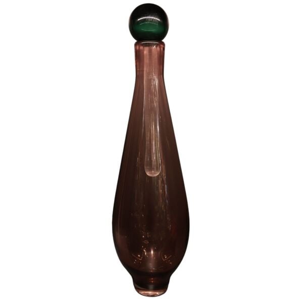 Yeşil - Lila Cam Şişe Büyük