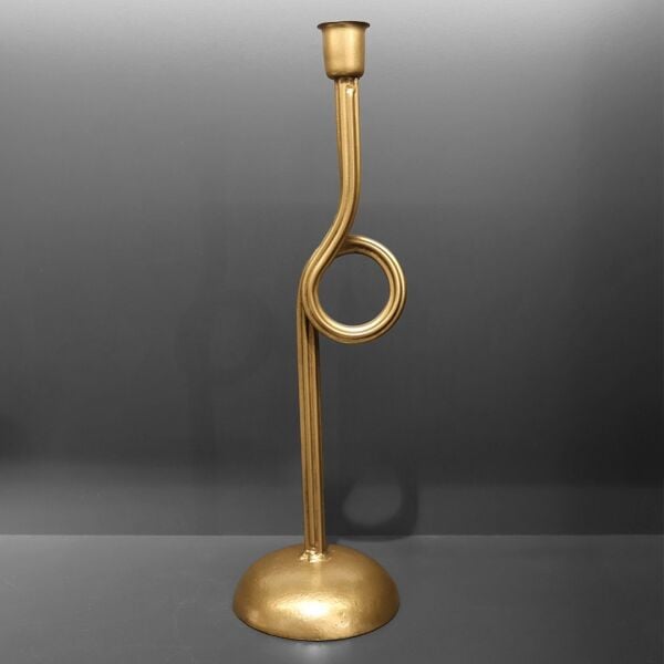 Lyon Gold Metal Çember Şamdan Büyük