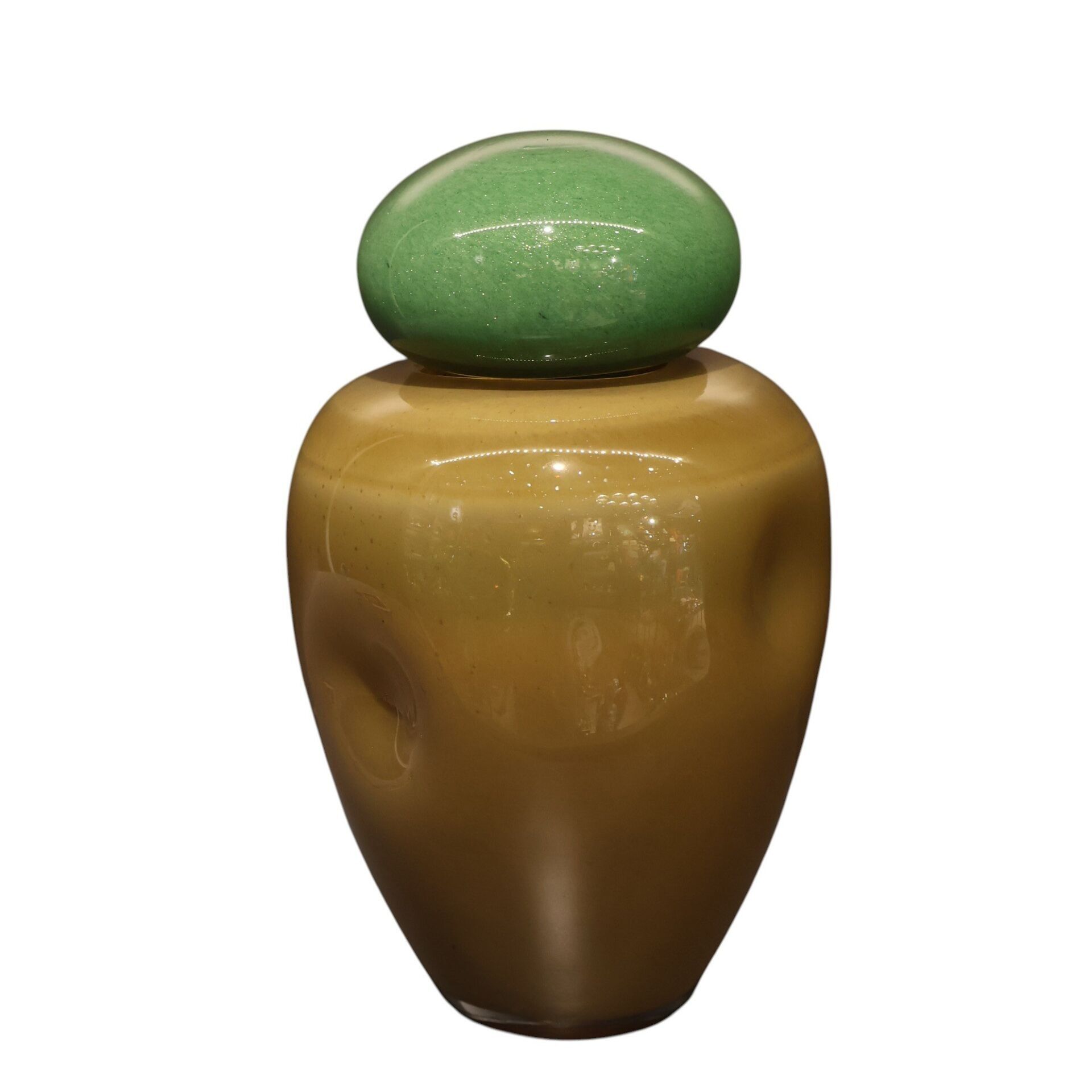 Kahve Yeşil Kapklı Küp