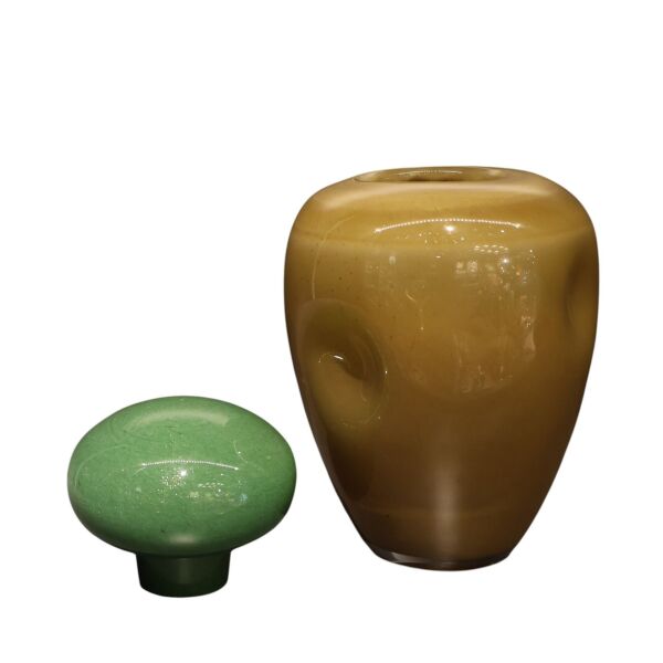 Kahve Yeşil Kapklı Küp