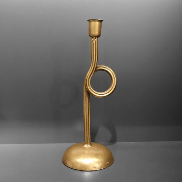 Lyon Gold Metal Çember Şamdan Küçük